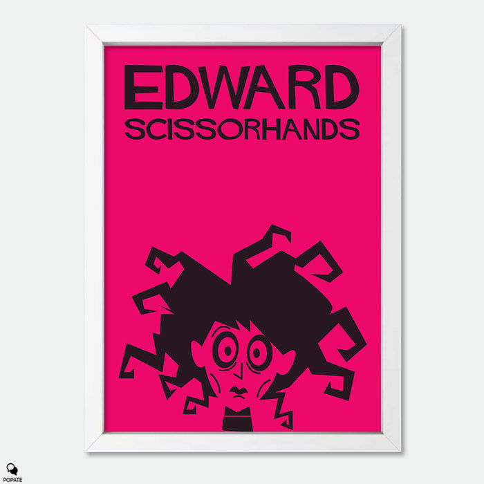 Thumbnail: Edward Scissorhands Saul Bass Style Vintage Mini Framed Print #2