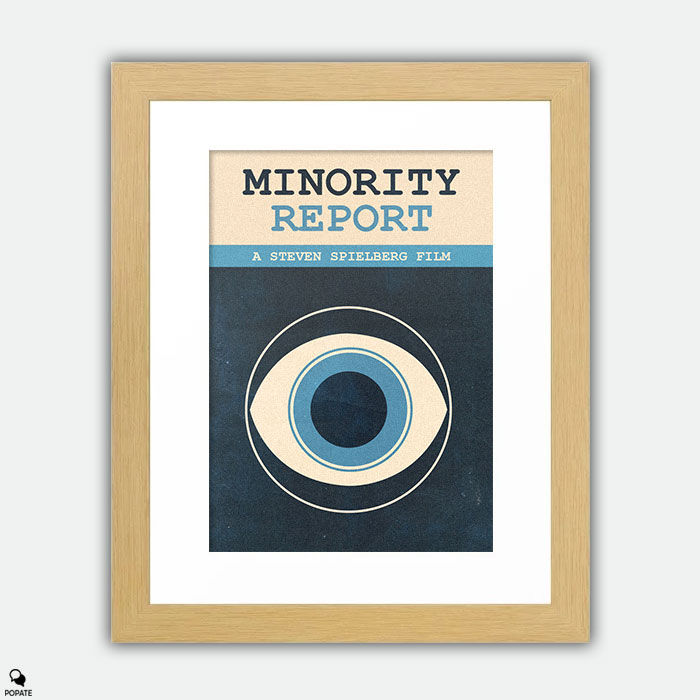 Thumbnail: Minority Report Minimalist Large Framed Print - Eye