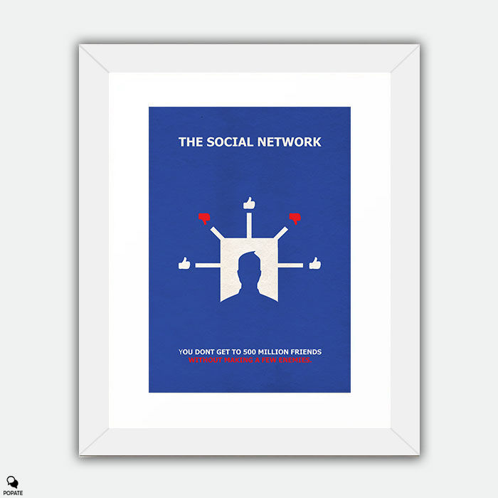 Thumbnail: The Social Network Alternative Framed Print - Dislike