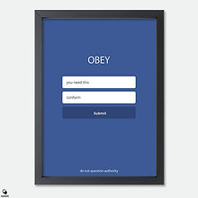 They Live Minimalist Mini Framed Print - Social Media