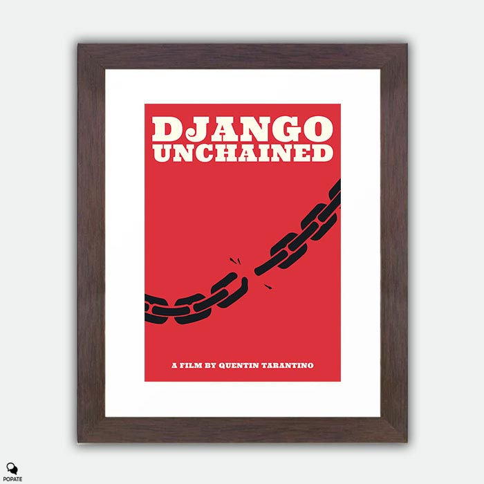 Thumbnail: Django Unchained Minimalist Framed Print - Juneteenth