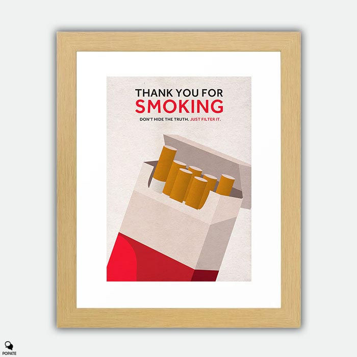 Thumbnail: Thank You For Smoking Alternative Large Framed Print