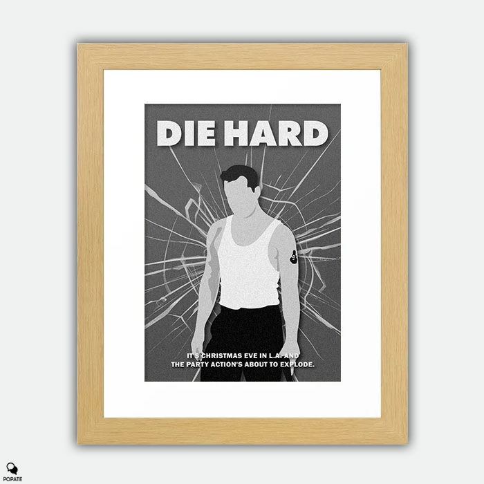 Thumbnail: Die Hard Minimalist Large Framed Print - McClane