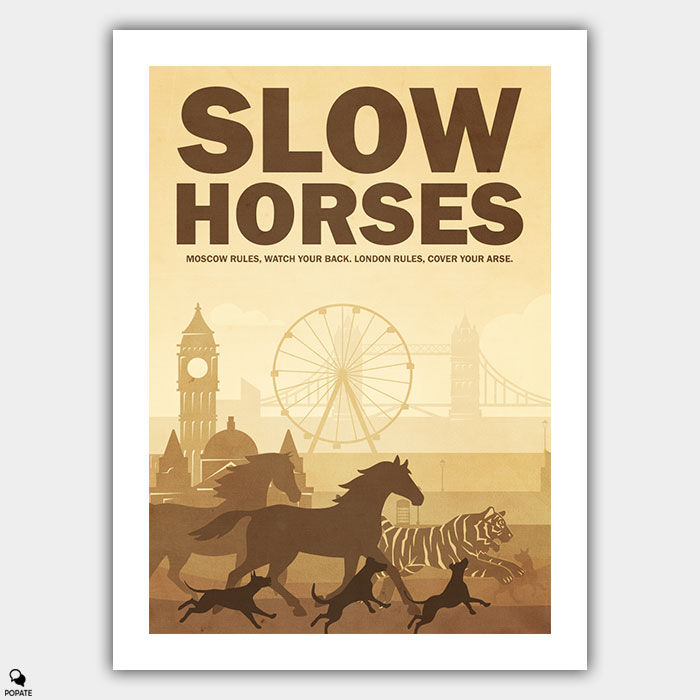 Slow Horses Minimalist Poster - Tigers