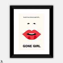 Gone Girl Minimalist Framed Print