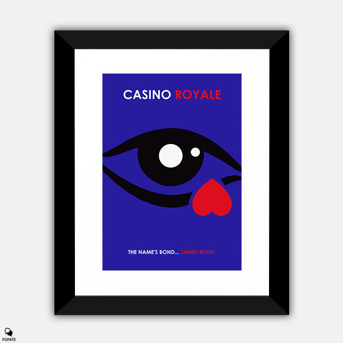 Casino Royale Minimalist Large Framed Print