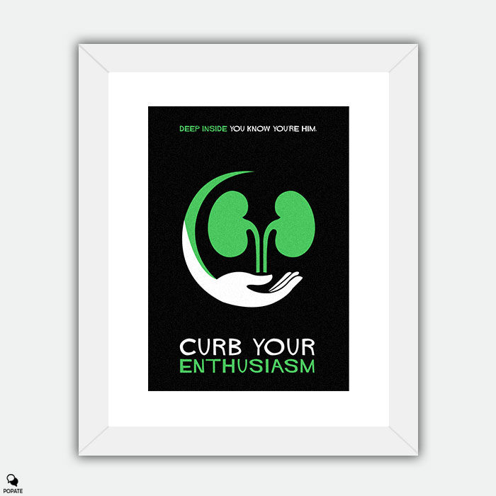 Thumbnail: Curb Your Enthusiasm Minimalist Framed Print - Kidney