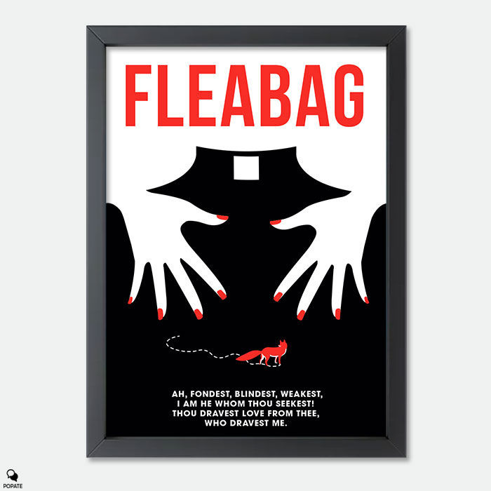Fleabag Minimalist Mini Framed Print - The Hound of Heaven