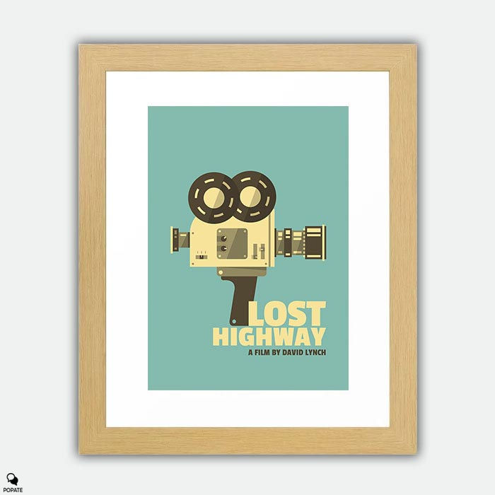 Thumbnail: Lost Highway Alternative Vintage Large Framed Print