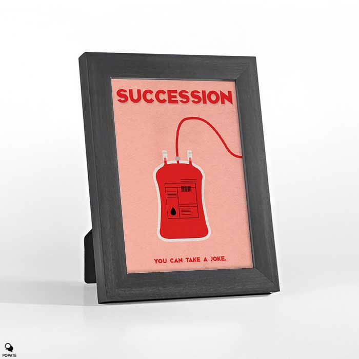 Thumbnail: Succession Minimalist Mini Framed Print - Blood Brick