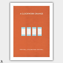 A Clockwork Orange Minimalist Poster - Moloko Plus
