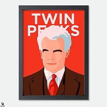 Twin Peaks Minimalist Mini Framed Print - Leland Palmer