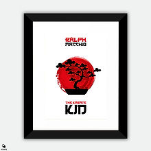 The Karate Kid Minimalist Framed Print - Bonsai