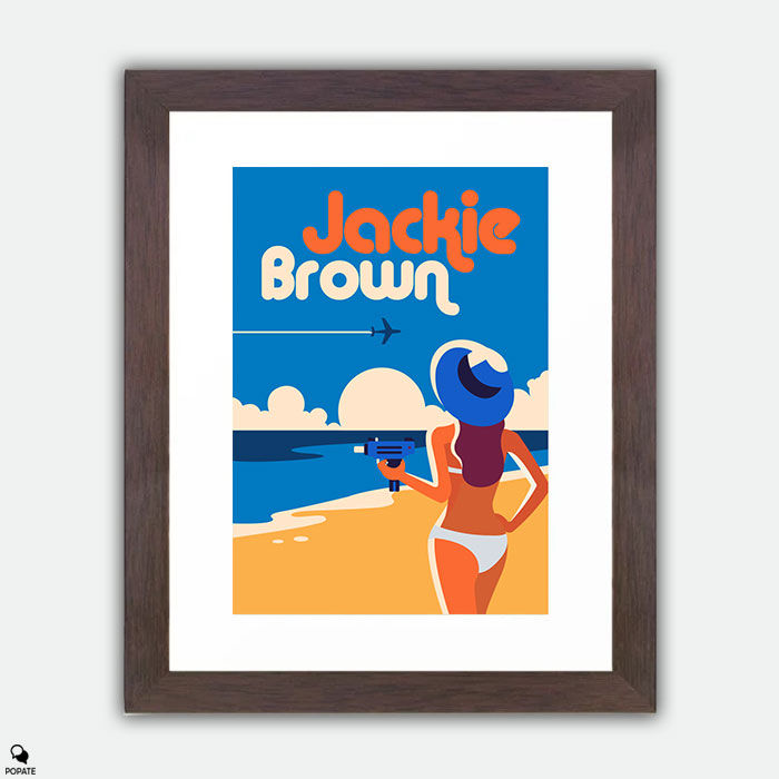 Thumbnail: Jackie Brown Alternative Framed Print - Chicks Who Love Guns