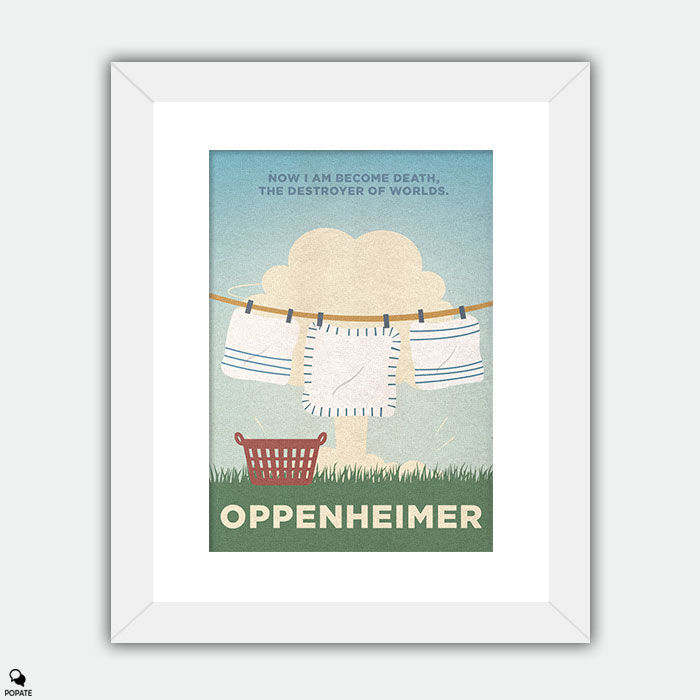 Thumbnail: Oppenheimer Minimalist Large Framed Print - Sheets