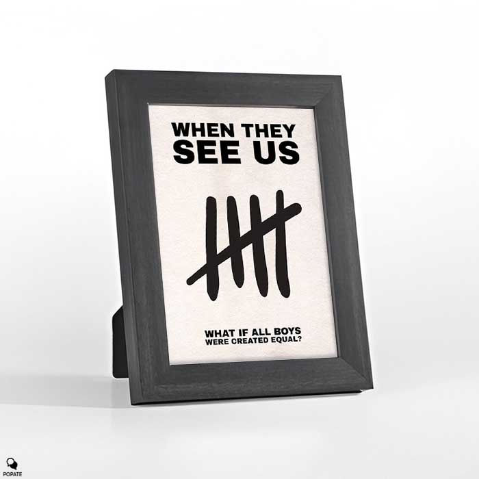 Thumbnail: When They See Us Minimalist Mini Framed Print