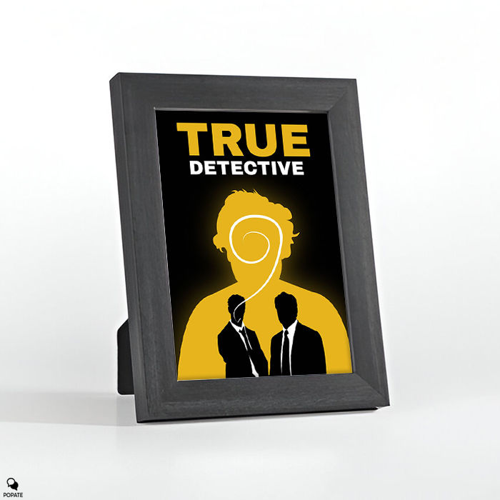 Thumbnail: True Detective Minimalist Mini Framed Print - Yellow King 2