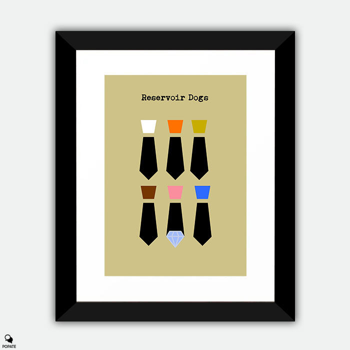 Reservoir Dogs Minimalist Large Framed Print