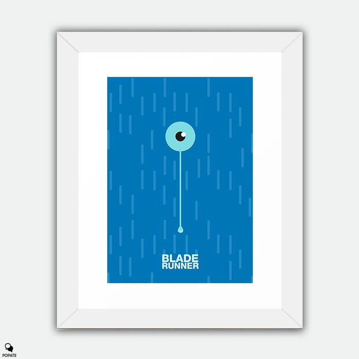 Thumbnail: Blade Runner Minimalist Large Framed Print - Tears In The Rain