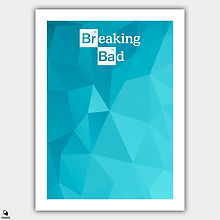 Breaking Bad Minimalist Poster - Blue Glass