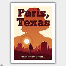 Paris, Texas Vintage Alternative Poster