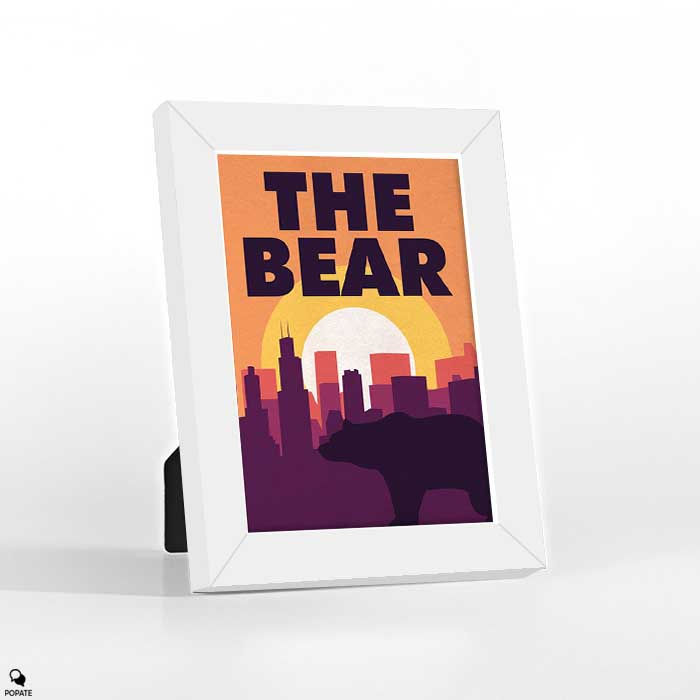 Thumbnail: The Bear Minimalist Mini Framed Print