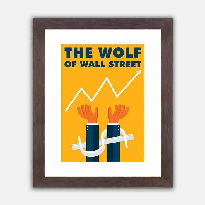 Thumbnail: The Wolf Of Wall Street Alternative Minimalist Large Framed Print