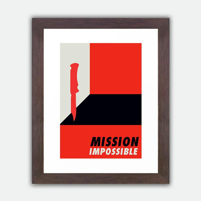 Thumbnail: Mission Impossible Vintage Bauhaus Large Framed Print
