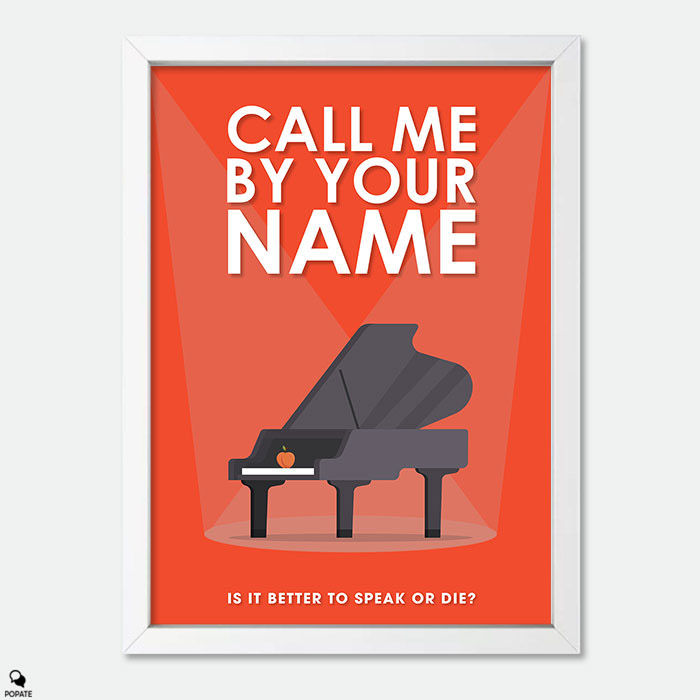 Thumbnail: Call Me By Your Name Minimalist Mini Framed Print - Piano