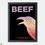 Thumbnail: BEEF Minimalist Mini Framed Print - Crows