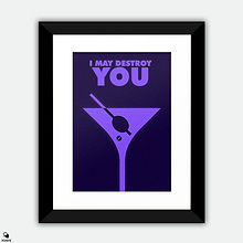 I May Destroy You Minimalist Framed Print