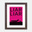 Thumbnail: Liar Liar Minimalist Framed Print