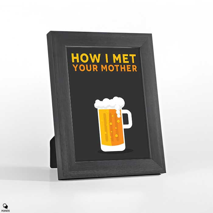 Thumbnail: How I Met Your Mother Minimalist Mini Framed Print - Beer