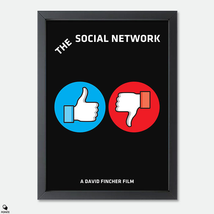 The Social Network Alternative Minimalist Mini Framed Print