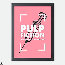 Pulp Fiction Alternative Mini Framed Print - Adrenaline