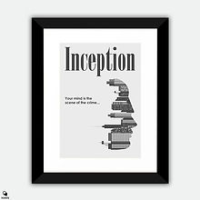Inception Minimalist Framed Print - Scene of Crime