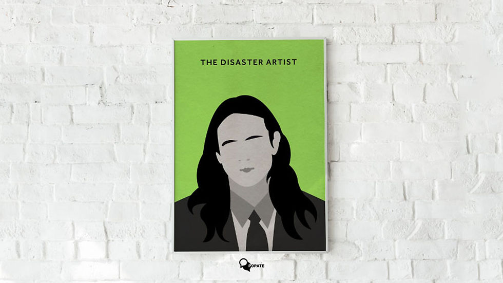 An alternative movie poster for The Disaster Artist.