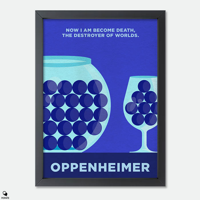 Oppenheimer Minimalist Mini Framed Print - Uranium and Plutonium