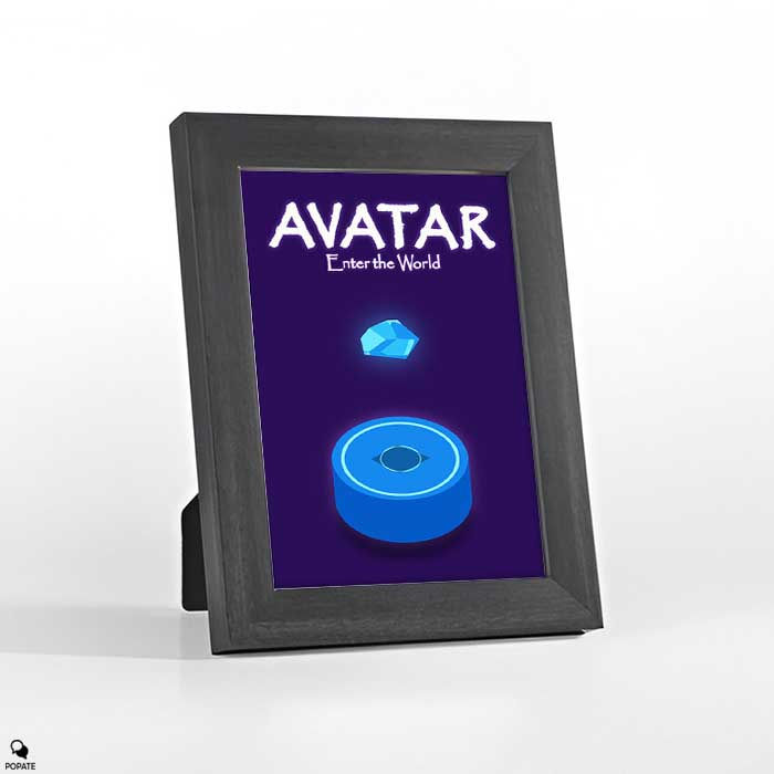 Thumbnail: Avatar Minimalist Mini Framed Print - Unobtanium