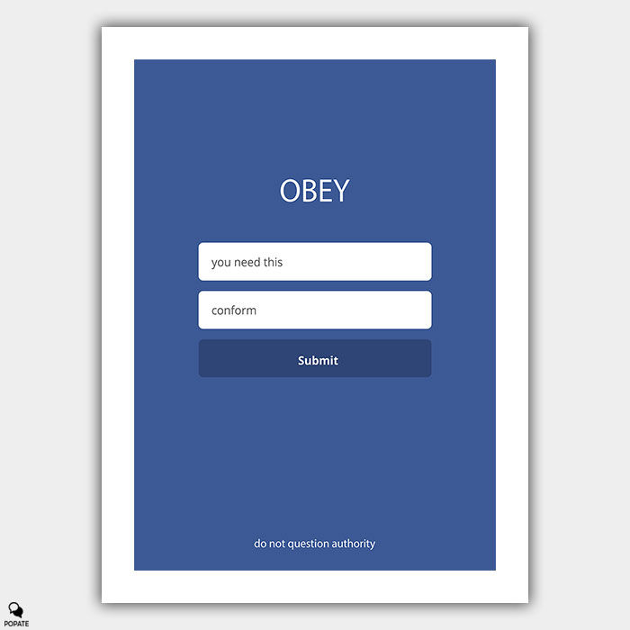 They Live Minimalist Poster - Social Media