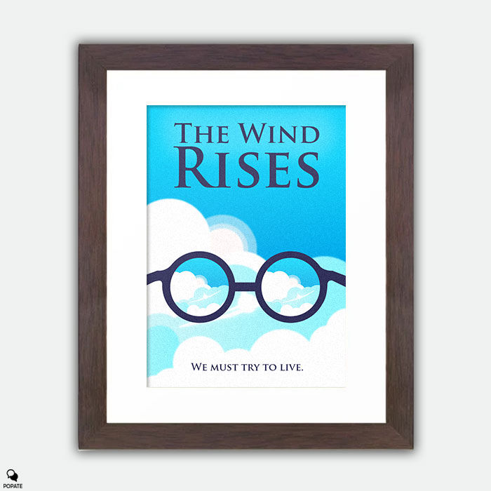 Thumbnail: The Wind Rises Minimalist Framed Print