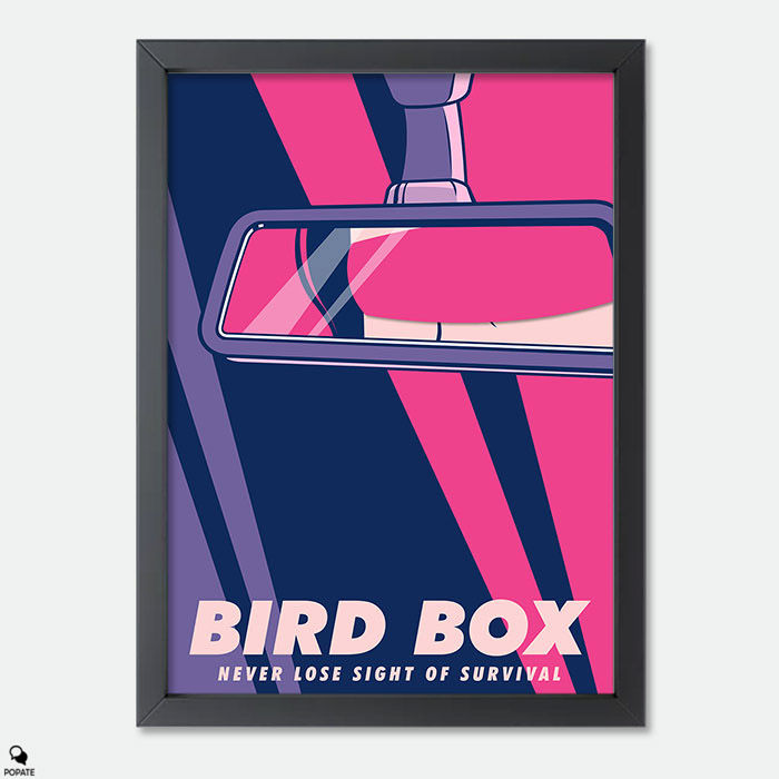 Birdbox Alternative Mini Framed Print - Drive Blindfolded