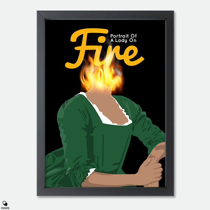 Portrait of a Lady on Fire Minimalist Mini Framed Print - Heloise