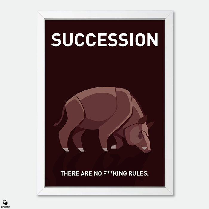 Thumbnail: Succession Minimalist Mini Framed Print - Boar on the Floor