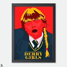 Derry Girls Minimalist Mini Framed Print - Clare