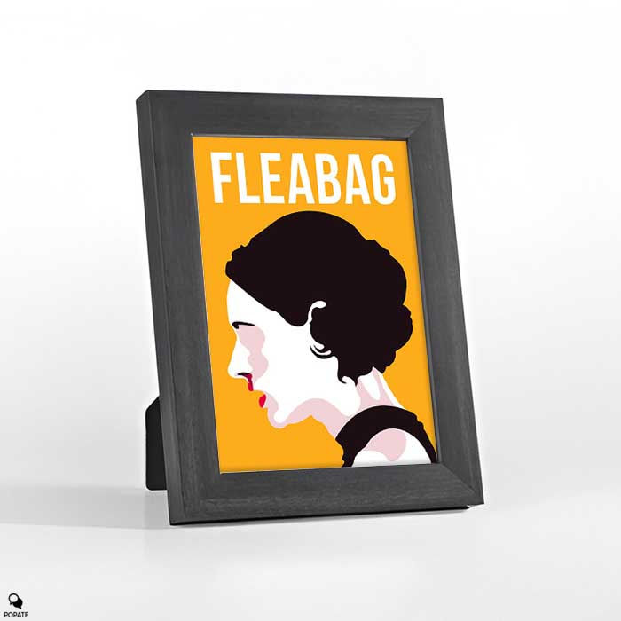 Thumbnail: Fleabag Minimalist Mini Framed Print - Love and Family