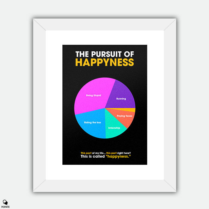 Thumbnail: The Pursuit of Happyness Minimalist Framed Print - Parts