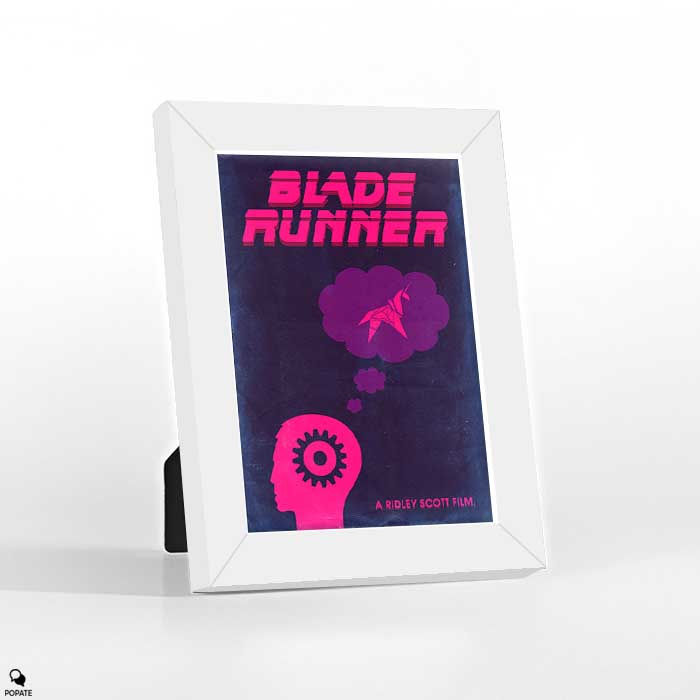 Thumbnail: Blade Runner Minimalist Mini Framed Print - Android's Dream