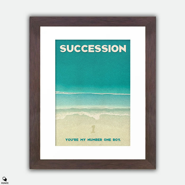 Thumbnail: Succession Minimalist Framed Print - Number One Boy
