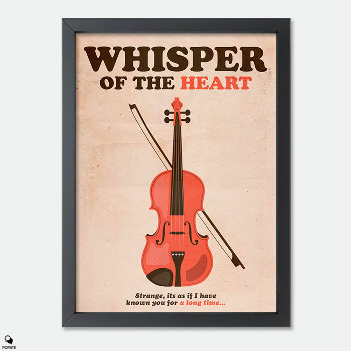 Whisper of the Heart Minimalist Mini Framed Print - Violin